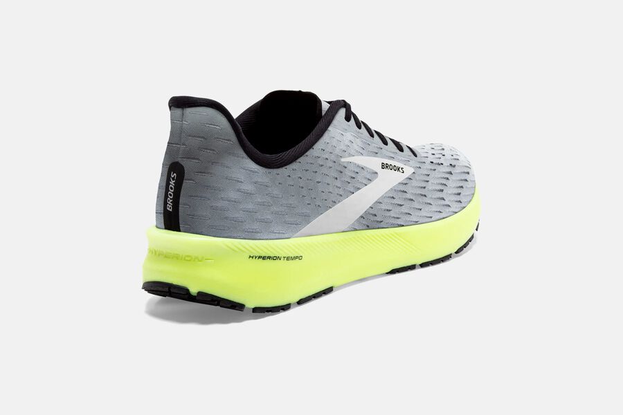 Hyperion Tempo Road Brooks Running Shoes NZ Mens - Grey/Black - UIRGTZ-286